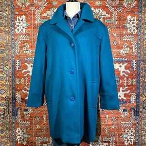 Vintage Virgin Wool Overcoat / Mod